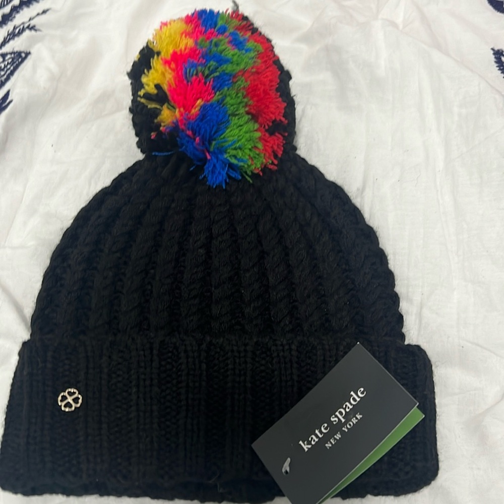 New with tags Kate spade beanie